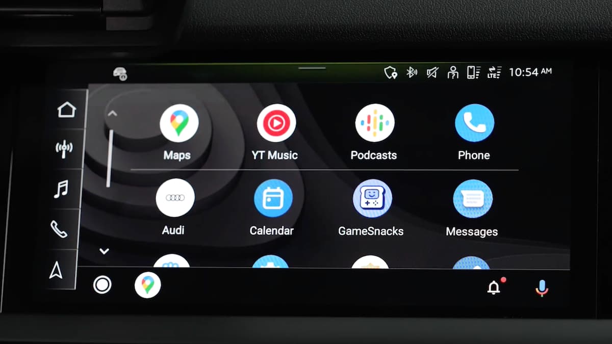 Audi Android Auto interface