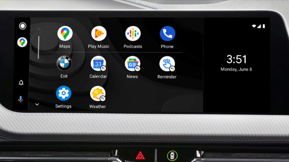 BMW Android Auto interface