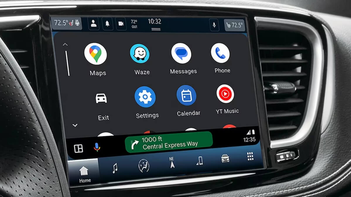 Chrysler Android Auto interface